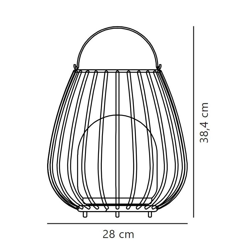Nordlux - LED Stmívatelné venkovní přenosné svítidlo JIM TO-GO LED/3W/3,7V IP54 černá