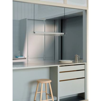 Nordlux - LED Stmívatelný lustr na lanku ALIANI LED/20W/230V 3000K černá/čirá