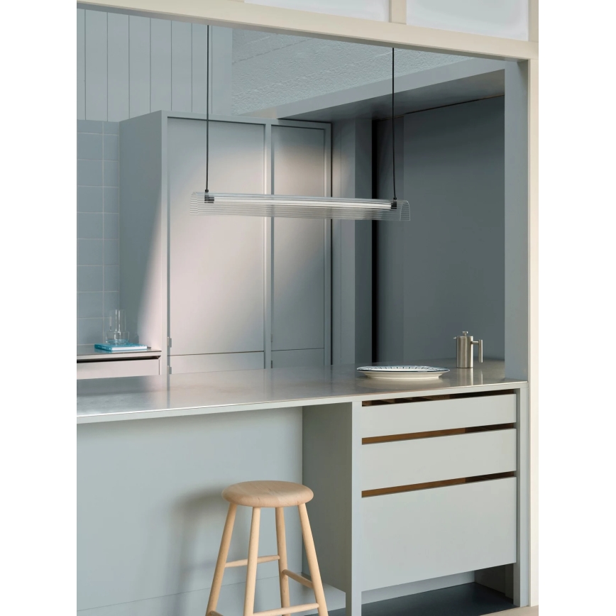 Nordlux - LED Stmívatelný lustr na lanku ALIANI LED/20W/230V 3000K černá/čirá