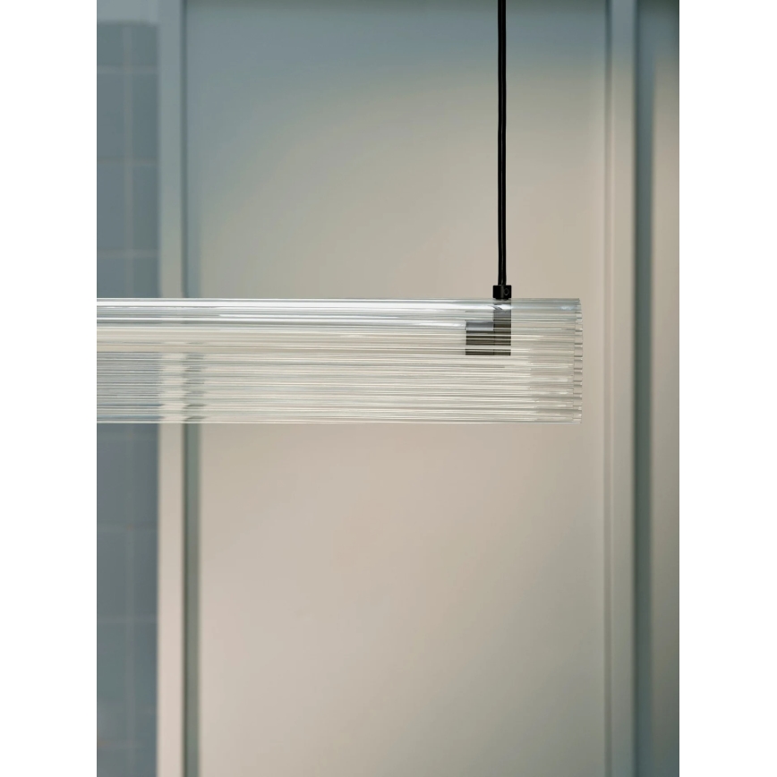 Nordlux - LED Stmívatelný lustr na lanku ALIANI LED/20W/230V 3000K černá/čirá