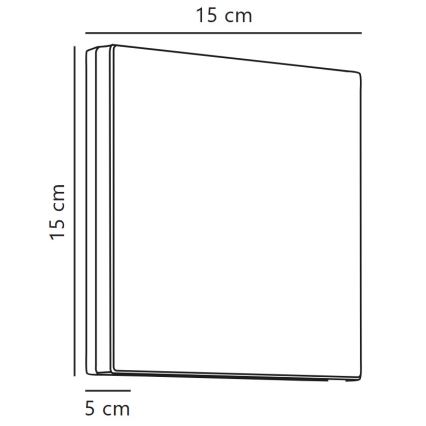 Nordlux - LED Venkovní nástěnné svítidlo ARTEGO LED/7,2W/230V 3000K IP54 černá