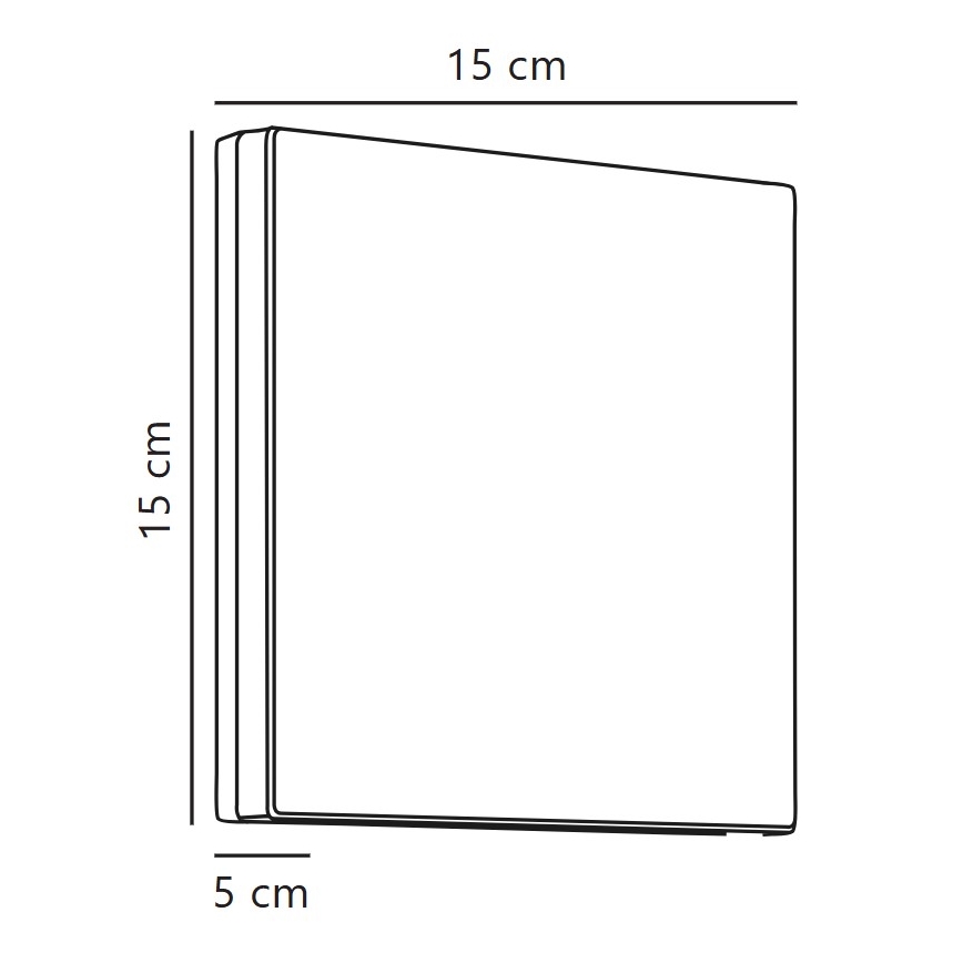 Nordlux - LED Venkovní nástěnné svítidlo ARTEGO LED/7,2W/230V 3000K IP54 černá