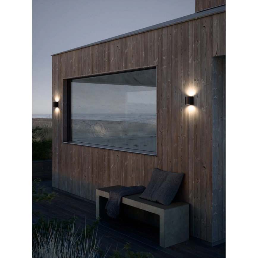 Nordlux - LED Venkovní nástěnné svítidlo CANTO 2xLED/5,5W/230V IP44 černá