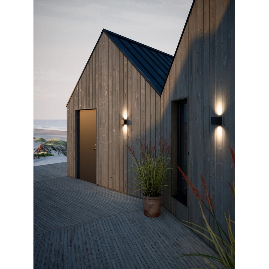 Nordlux - LED Venkovní nástěnné svítidlo CANTO 2xLED/5,5W/230V IP44 černá