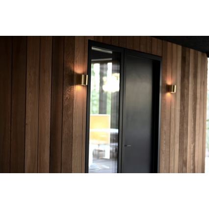 Nordlux - LED Venkovní nástěnné svítidlo CANTO 2xLED/5,5W/230V IP44 mosaz