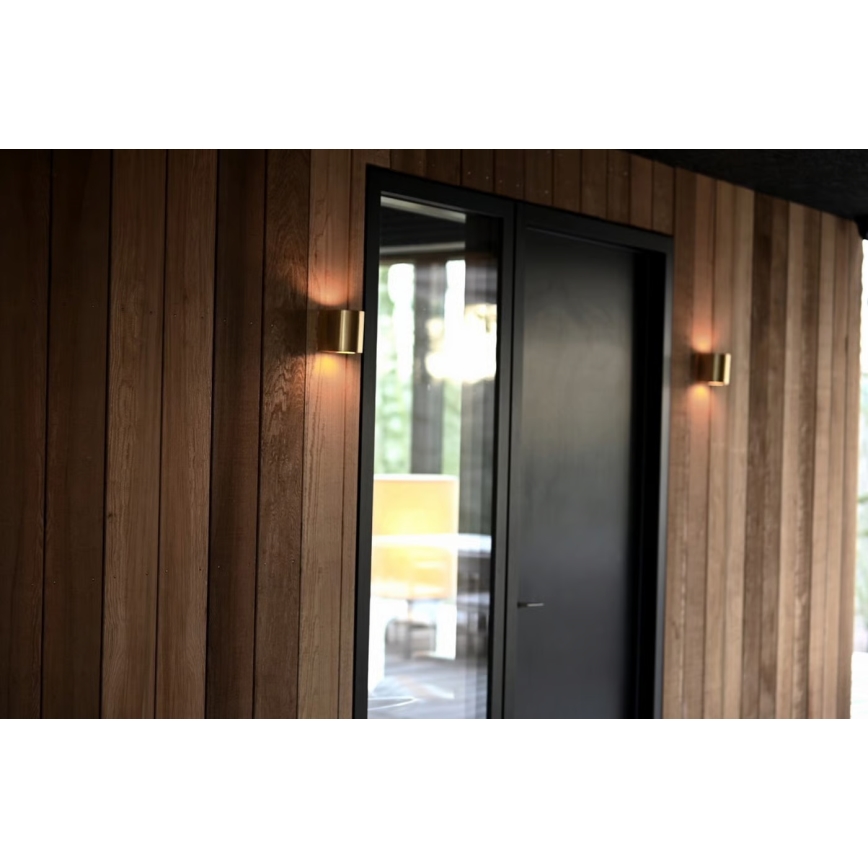 Nordlux - LED Venkovní nástěnné svítidlo CANTO 2xLED/5,5W/230V IP44 mosaz