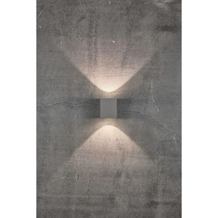 Nordlux - LED Venkovní nástěnné svítidlo CANTO 2xLED/5,5W/230V IP44 šedá