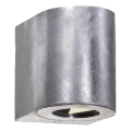 Nordlux - LED Venkovní nástěnné svítidlo CANTO 2xLED/5,5W/230V IP44 stříbrná