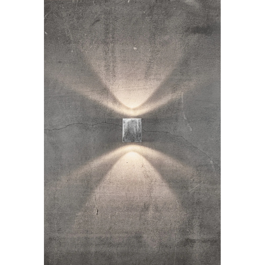 Nordlux - LED Venkovní nástěnné svítidlo CANTO 2xLED/5,5W/230V IP44 stříbrná