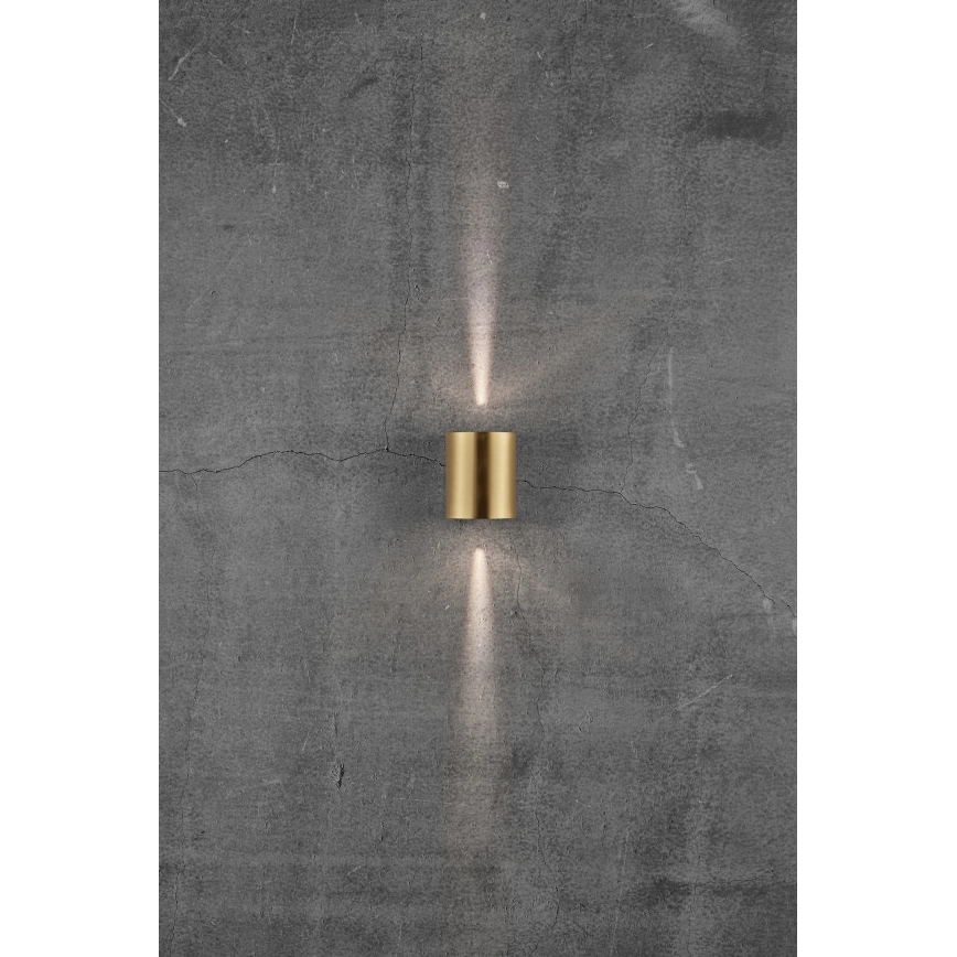 Nordlux - LED Venkovní nástěnné svítidlo CANTO 2xLED/5,5W/230V IP44 zlatá