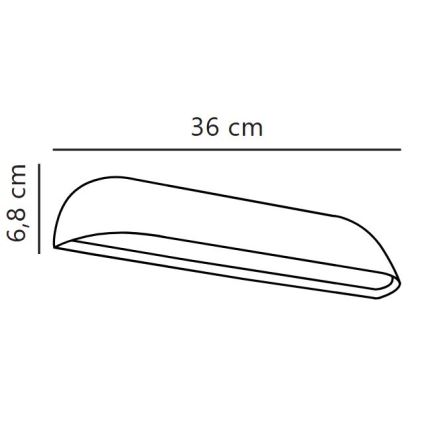 Nordlux - LED Venkovní nástěnné svítidlo FRONT LED/11W/230V IP44