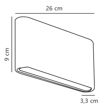 Nordlux - LED Venkovní nástěnné svítidlo KINVER LED/10W/230V IP54 bílá