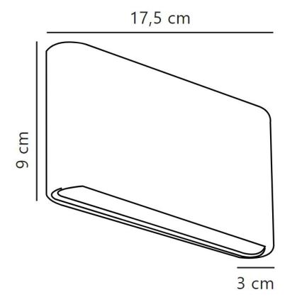 Nordlux - LED Venkovní nástěnné svítidlo KINVER LED/8,5W/230V IP54 černá