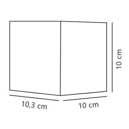 Nordlux - LED Venkovní nástěnné svítidlo MILDA LED/4,9W/230V IP44 antracit