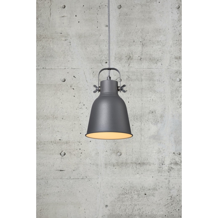 Nordlux - Lustr na lanku ADRIAN 1xE27/25W/230V pr. 16 cm antracit
