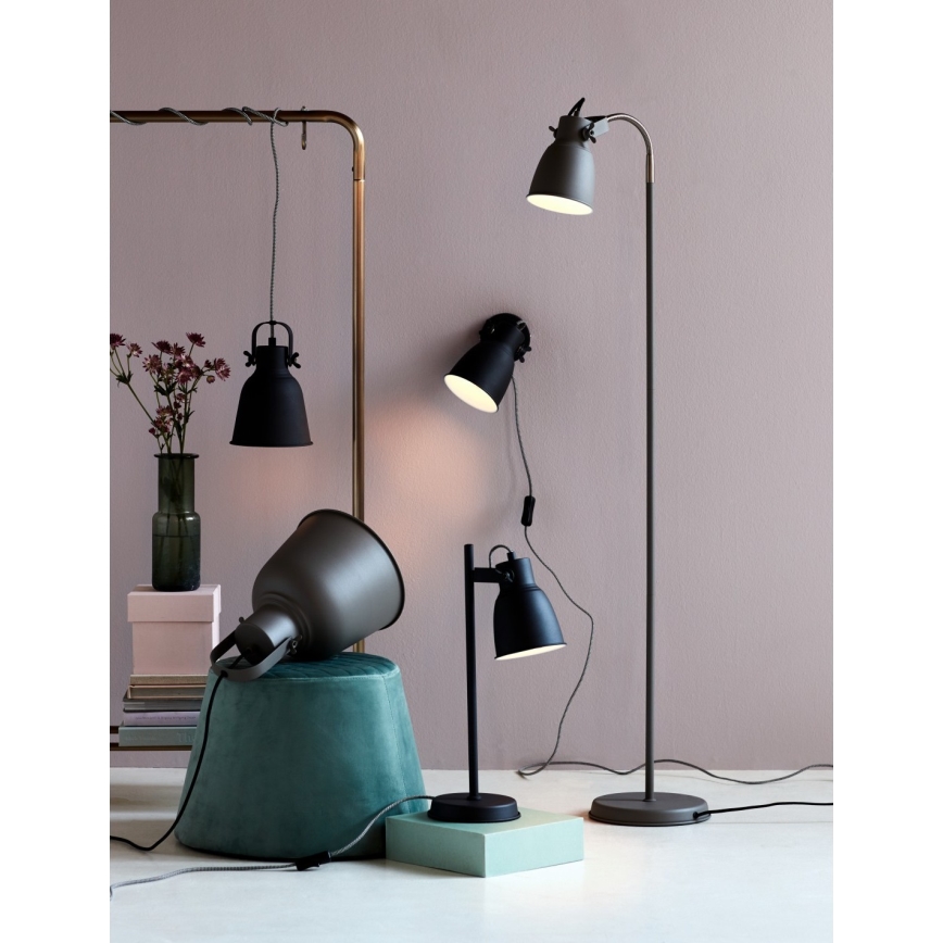 Nordlux - Lustr na lanku ADRIAN 1xE27/25W/230V pr. 16 cm antracit