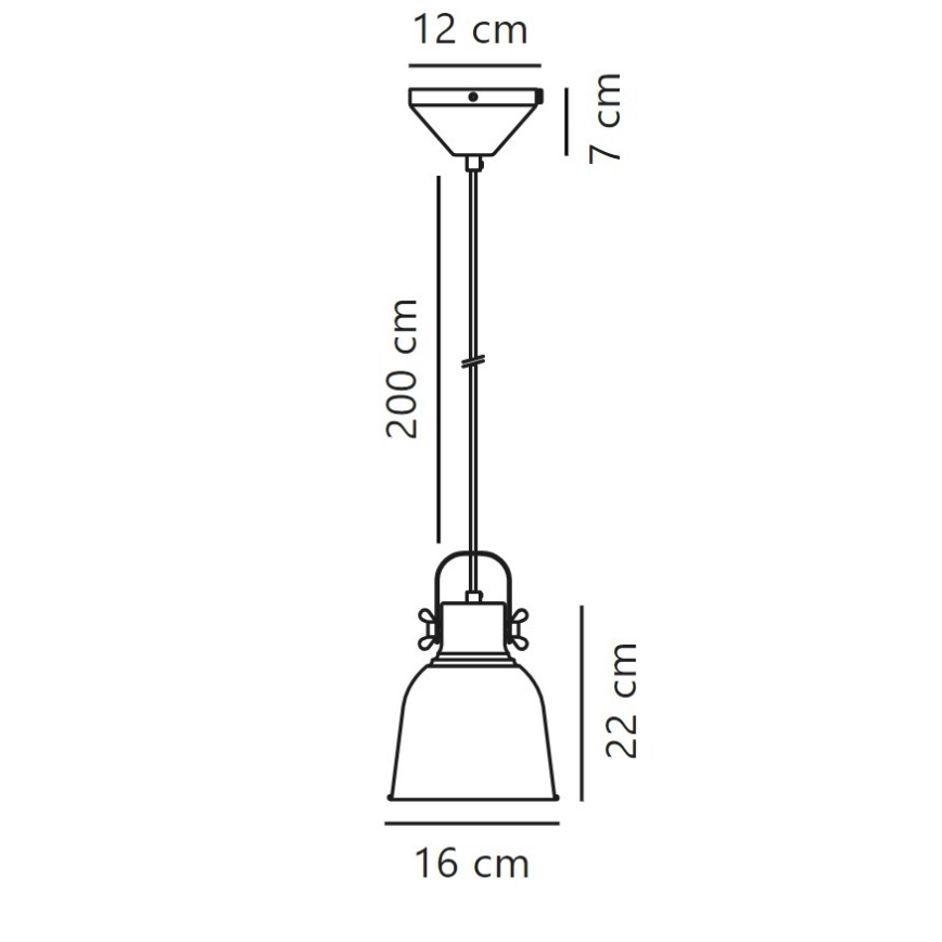Nordlux - Lustr na lanku ADRIAN 1xE27/25W/230V pr. 16 cm antracit