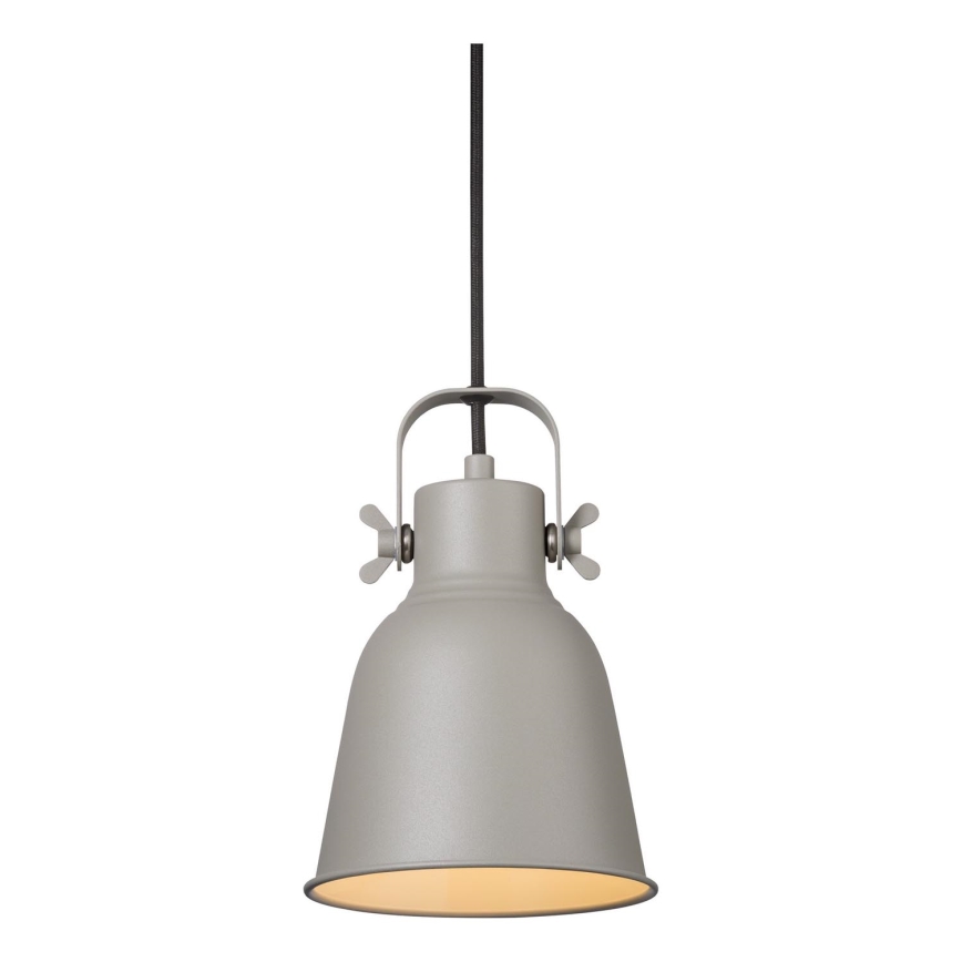 Nordlux - Lustr na lanku ADRIAN 1xE27/25W/230V pr. 16 cm šedá