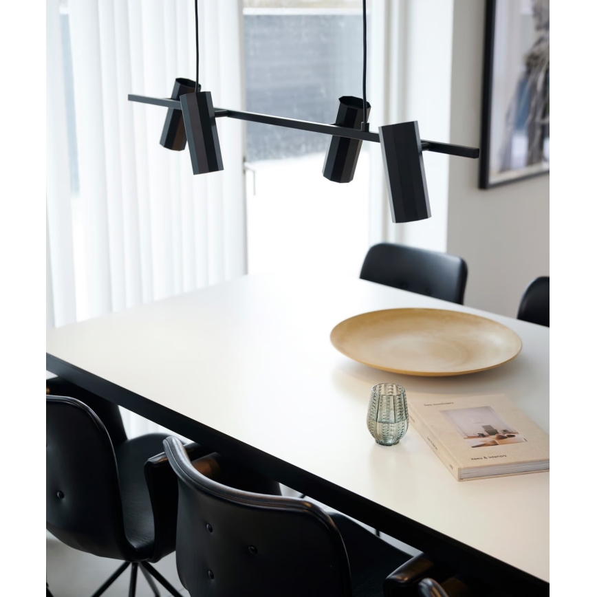 Nordlux - Lustr na lanku ALANIS 4xGU10/15W/230V černá