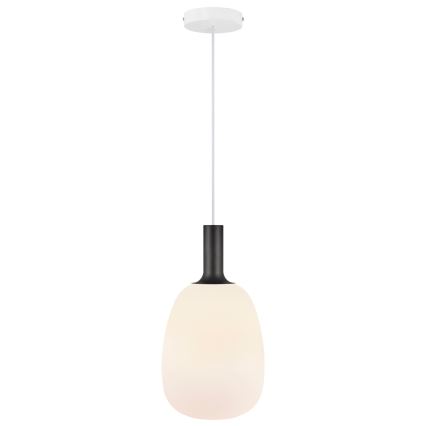 Nordlux - Lustr na lanku ALTON 1xE27/60W/230V bílá/černá/mosaz