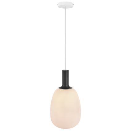 Nordlux - Lustr na lanku ALTON 1xE27/60W/230V bílá/černá/mosaz