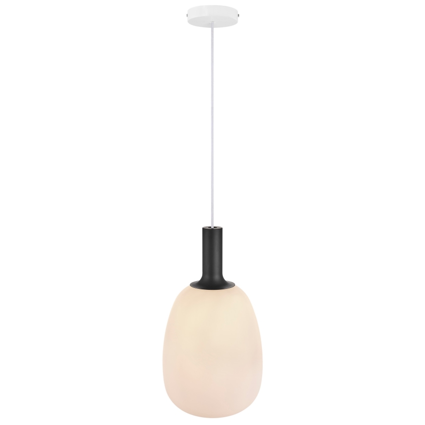 Nordlux - Lustr na lanku ALTON 1xE27/60W/230V bílá/černá/mosaz