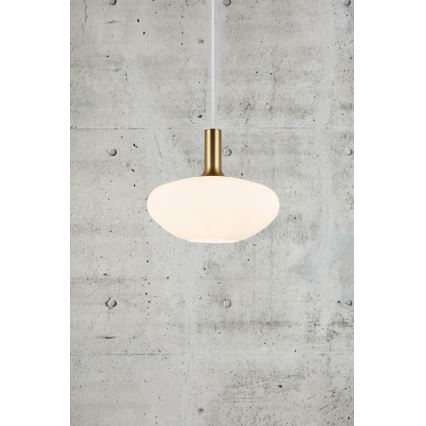 Nordlux - Lustr na lanku ALTON 1xE27/60W/230V bílá/černá/mosaz