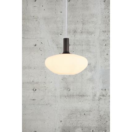 Nordlux - Lustr na lanku ALTON 1xE27/60W/230V bílá/černá/mosaz