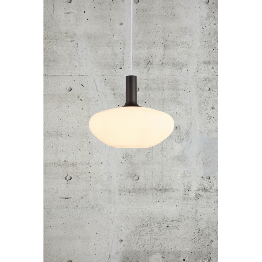 Nordlux - Lustr na lanku ALTON 1xE27/60W/230V bílá/černá/mosaz