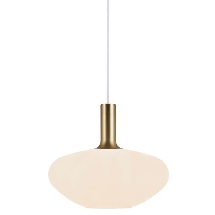 Nordlux - Lustr na lanku ALTON 1xE27/60W/230V bílá/černá/mosaz