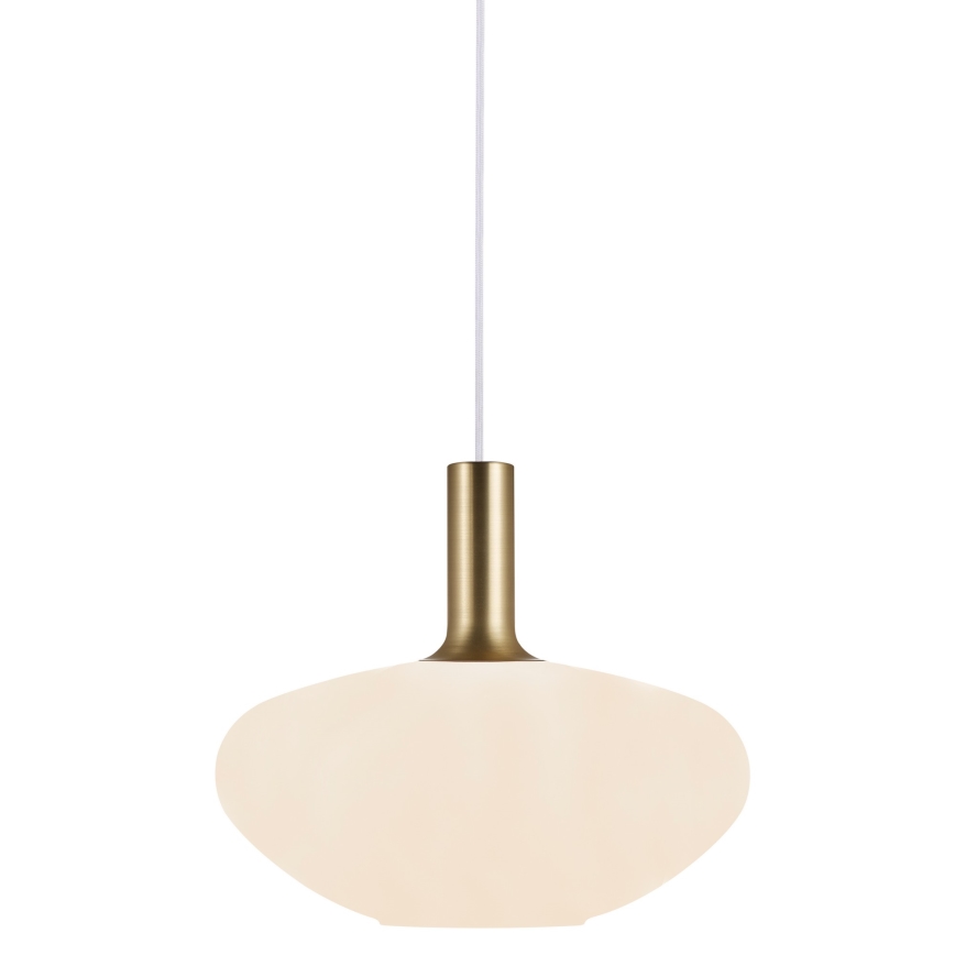 Nordlux - Lustr na lanku ALTON 1xE27/60W/230V bílá/černá/mosaz