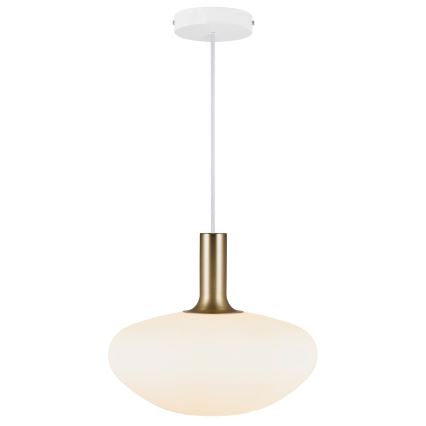 Nordlux - Lustr na lanku ALTON 1xE27/60W/230V bílá/černá/mosaz