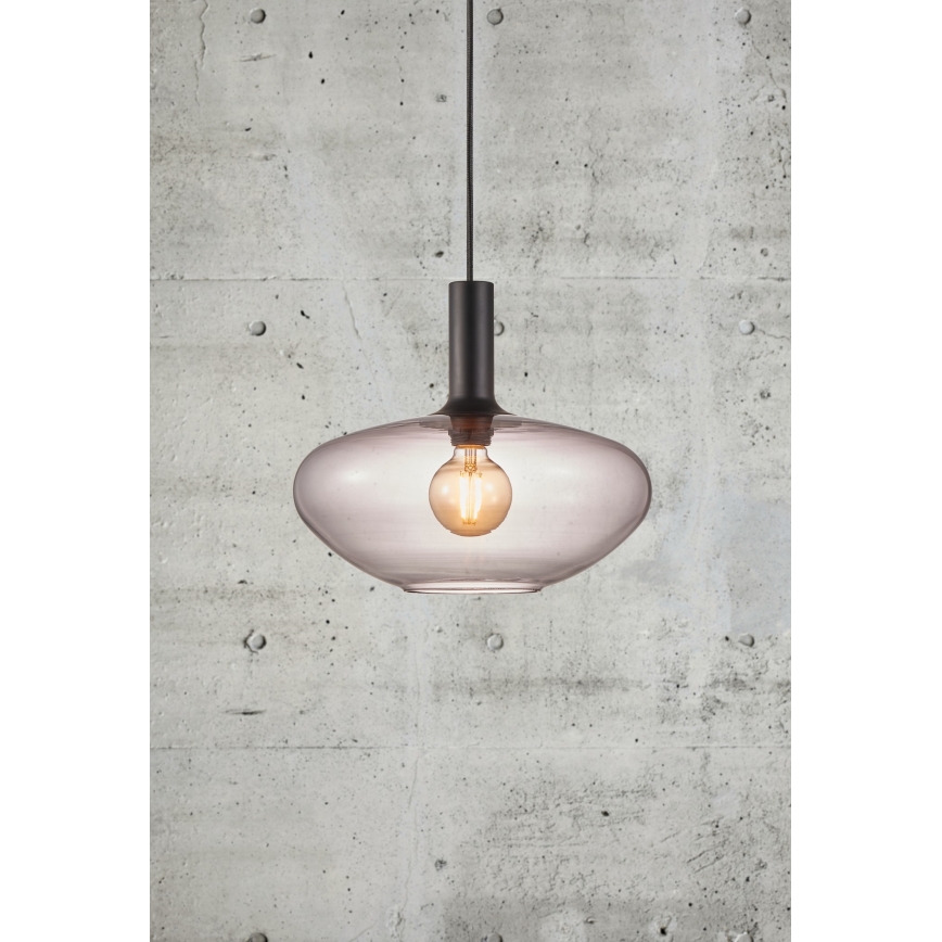 Nordlux - Lustr na lanku ALTON 1xE27/60W/230V černá