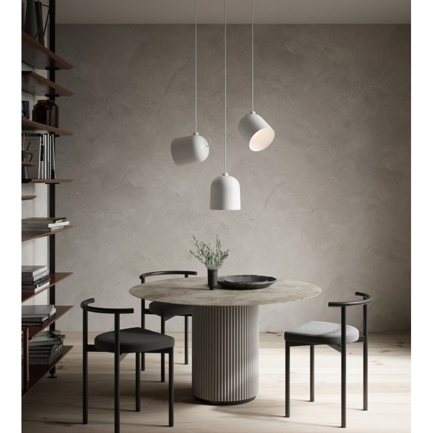 Nordlux - Lustr na lanku ANGLE 1xE27/25W/230V bílá