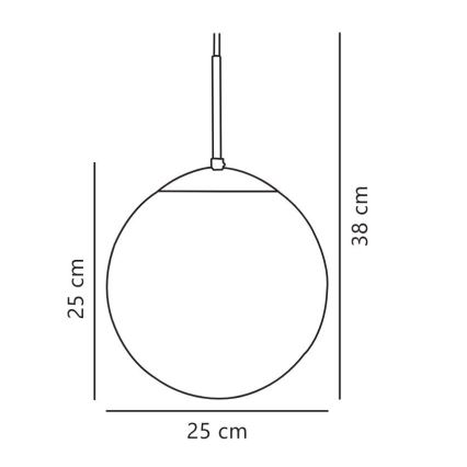 Nordlux - Lustr na lanku CAFE 1xE27/25W/230V pr. 25 cm