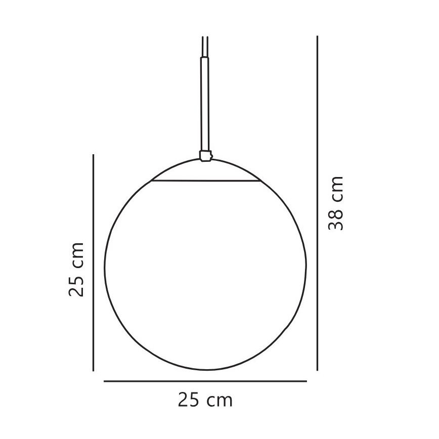 Nordlux - Lustr na lanku CAFE 1xE27/25W/230V pr. 25 cm