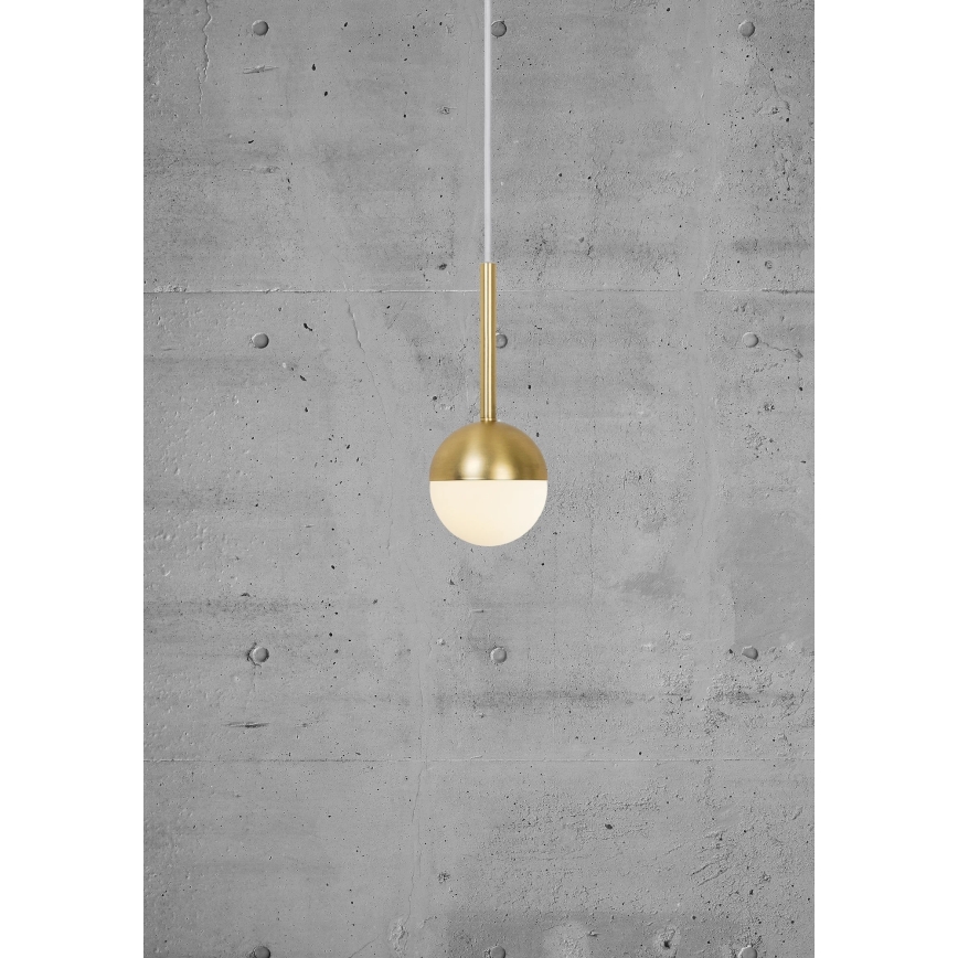 Nordlux - Lustr na lanku CONTINA 1xG9/5W/230V mosaz