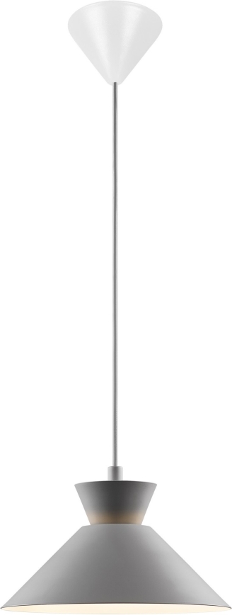 Nordlux - Lustr na lanku DIAL 1xE27/40W/230V pr. 25 cm šedá