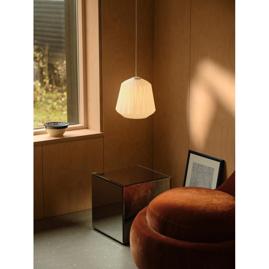 Nordlux - Lustr na lanku ELBIE 1xE27/15W/230V pr. 24 cm bílá