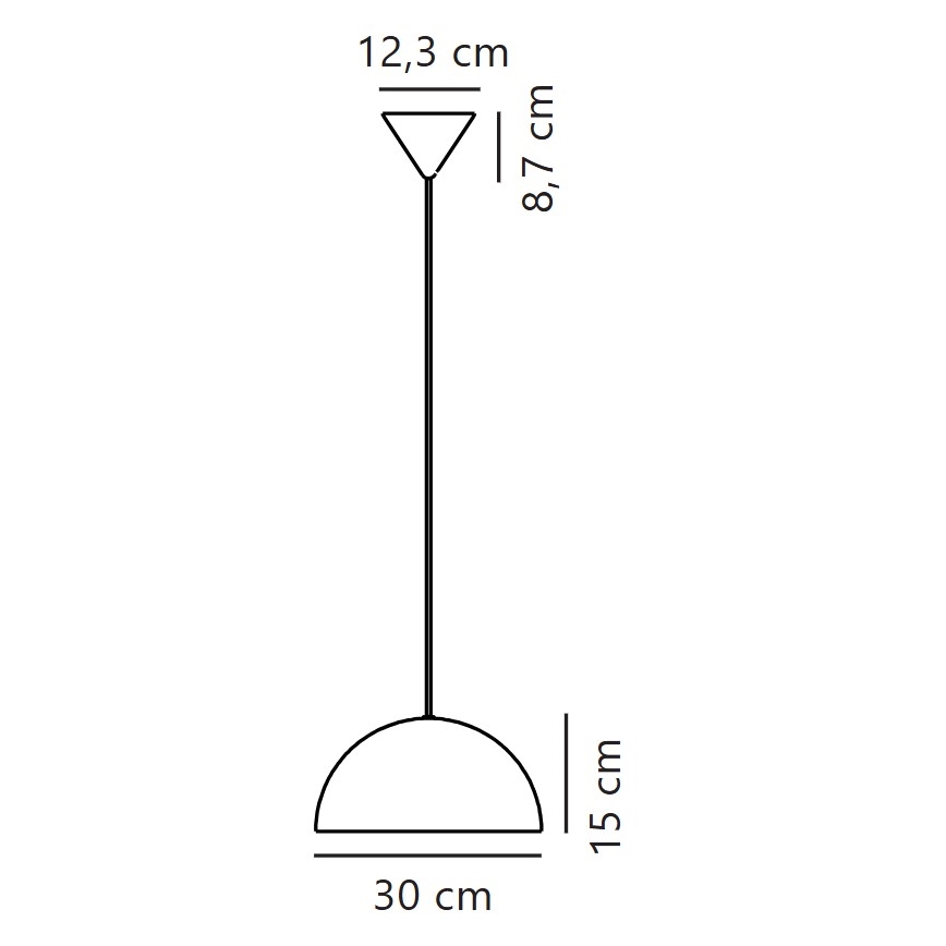 Nordlux - Lustr na lanku ELLEN 1xE27/40W/230V pr. 30 cm bílá