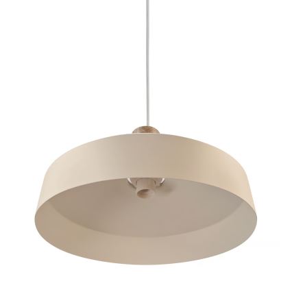 Nordlux - Lustr na lanku ELVAS 1xE27/60W/230V pr. 37,5 cm béžová
