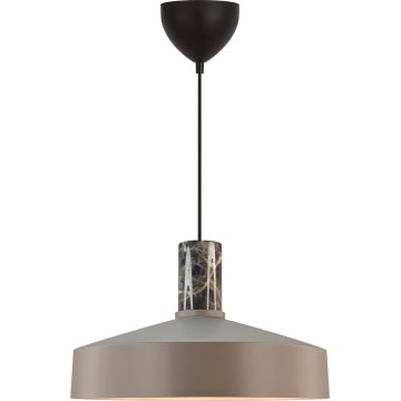 Nordlux - Lustr na lanku ELVAS 1xE27/60W/230V pr. 37,5 cm hnědá