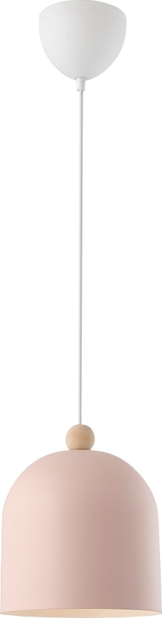 Nordlux - Lustr na lanku GASTON 1xE27/40W/230V růžová/bílá