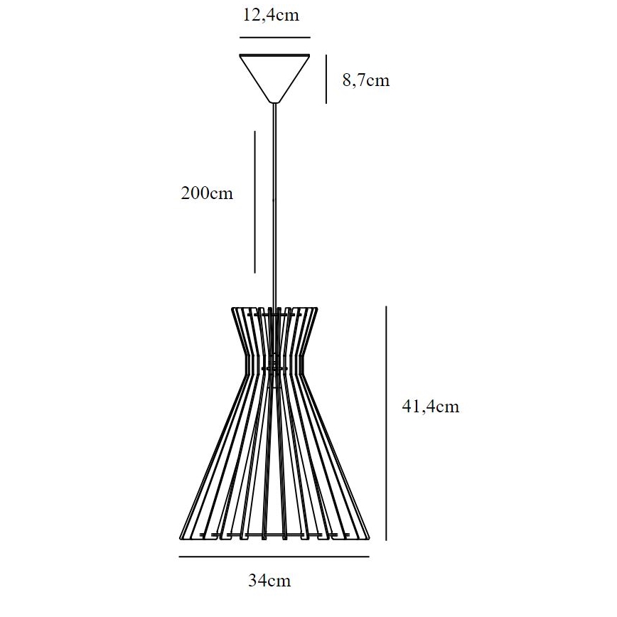 Nordlux - Lustr na lanku GROA 1xE27/60W/230V