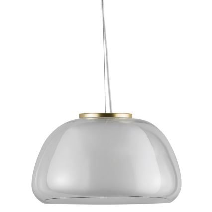 Nordlux - Lustr na lanku JELLY 1xE27/40W/230V bílá/čirá pr. 39 cm