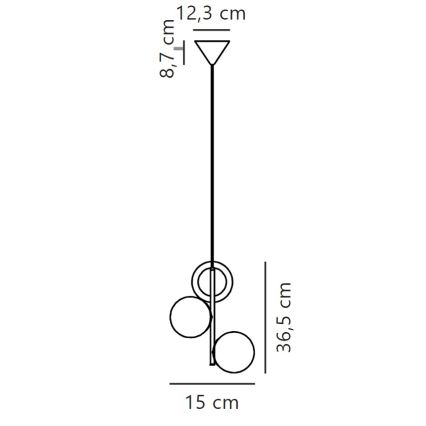Nordlux - Lustr na lanku LILLY 3xE14/40W/230V zlatá
