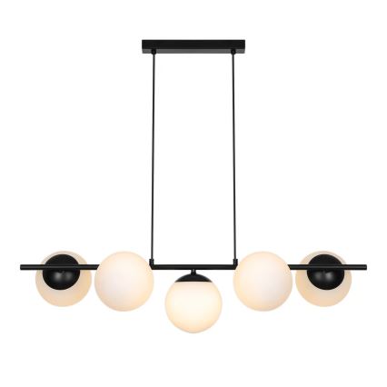 Nordlux - Lustr na lanku LILLY 5xE14/10W/230V černá