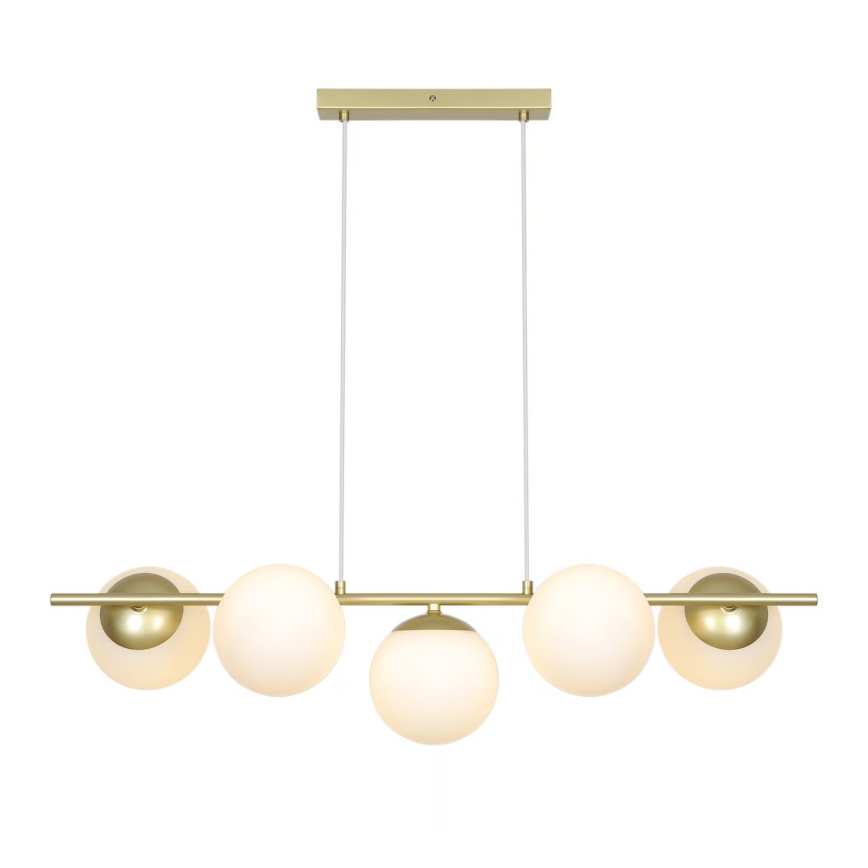 Nordlux - Lustr na lanku LILLY 5xE14/10W/230V mosaz