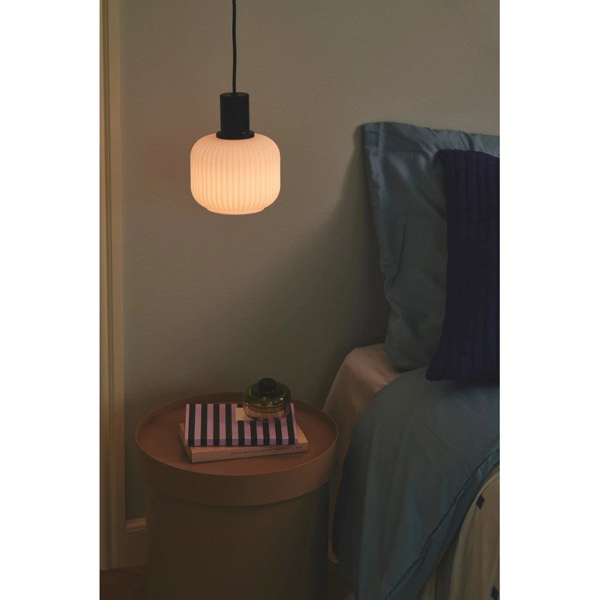 Nordlux - Lustr na lanku MILFORD 1xE27/40W/230V černá