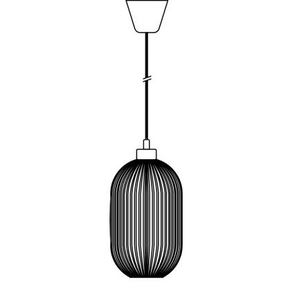 Nordlux - Lustr na lanku MILFORD 1xE27/40W/230V pr. 20 cm